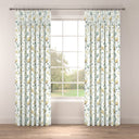 Elmley Ochre-Teal Fabric A5 Sample