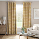 Fenella Ochre Fabric A5 Sample
