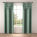 Raffia Teal Fabric A5 Sample