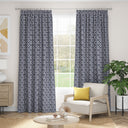 Tansy Navy Fabric A5 Sample