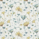 Elmley Ochre-Teal Fabric A5 Sample
