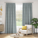 Tansy Dusk Blue Fabric A5 Sample