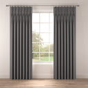 Raffia Charcoal Fabric A5 Sample