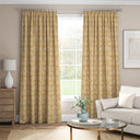 Fenella Ochre Fabric A5 Sample