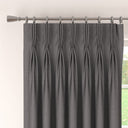 Raffia Charcoal Fabric A5 Sample